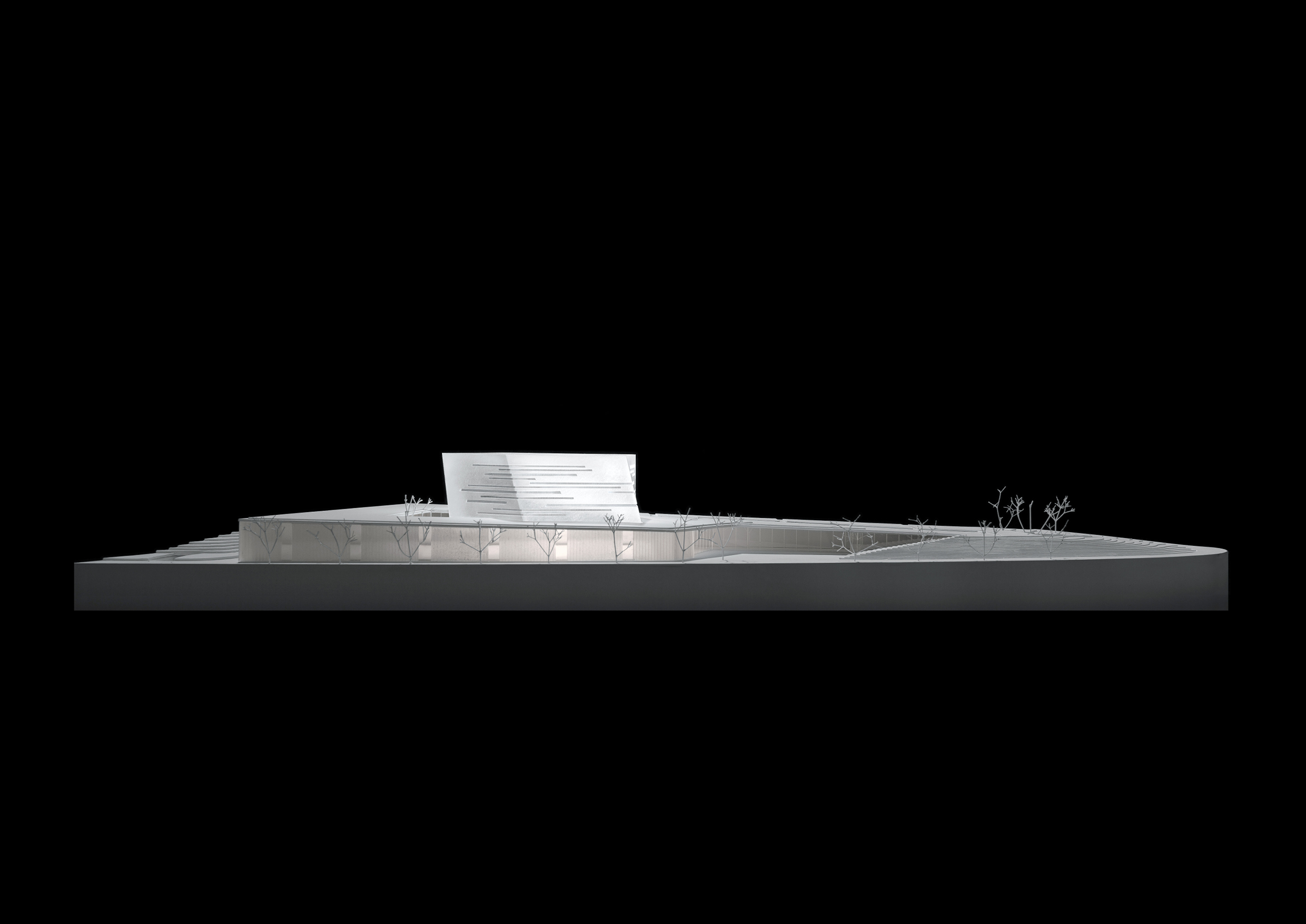Physical model of The New National Library competition proposal