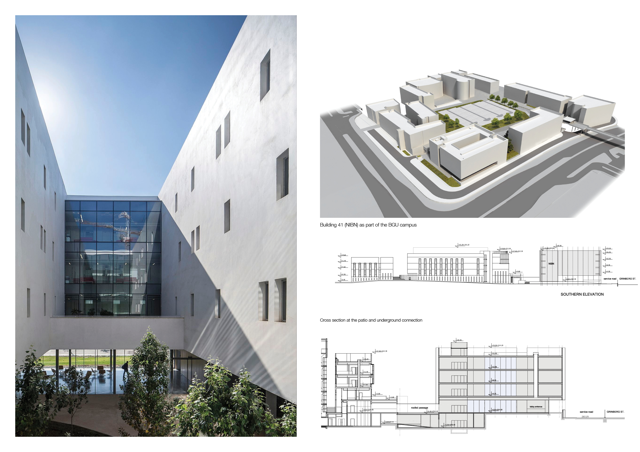 NIBN courtyard and campus drawings